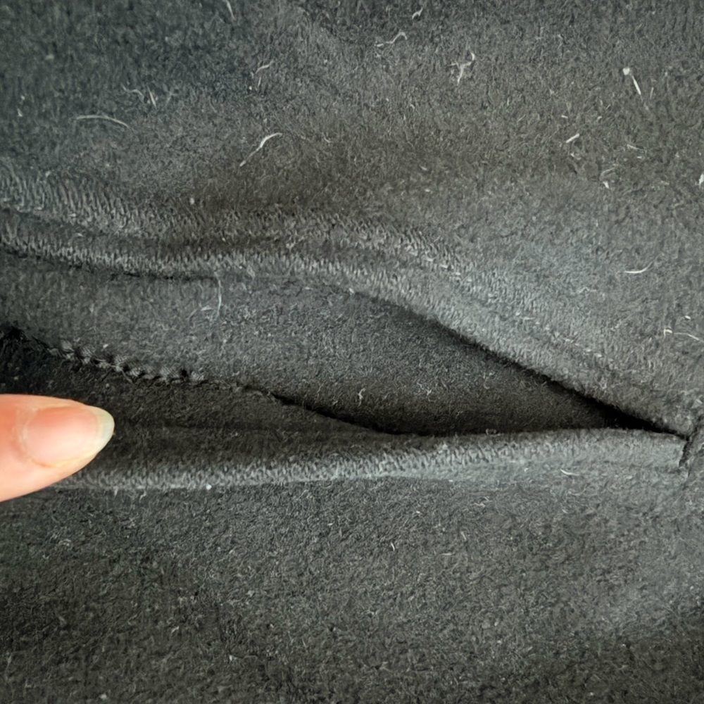 L.L. Bean 100% Lambswool Men Classic Black Peacoat Double breasted 2XL - Picture 5 of 10